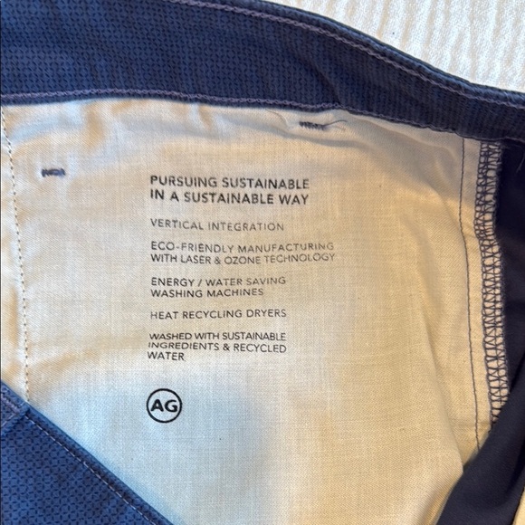 AG Adriano Goldschmied Blue Slim Shorts - Picture 4 of 6